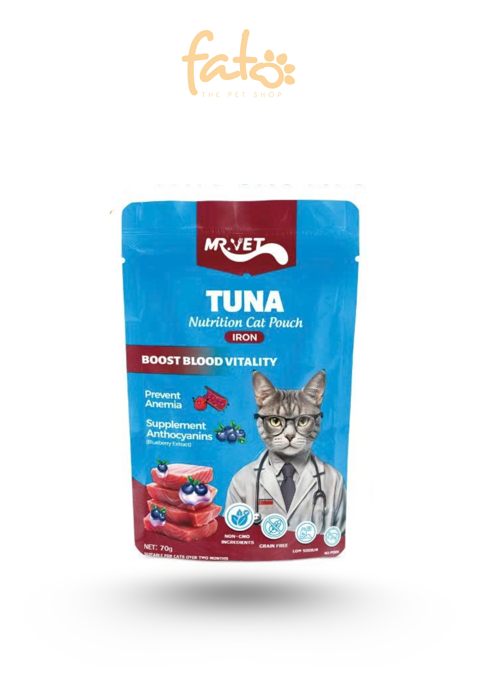 Pate Mr.Vet Vị Cá Ngừ 70g 