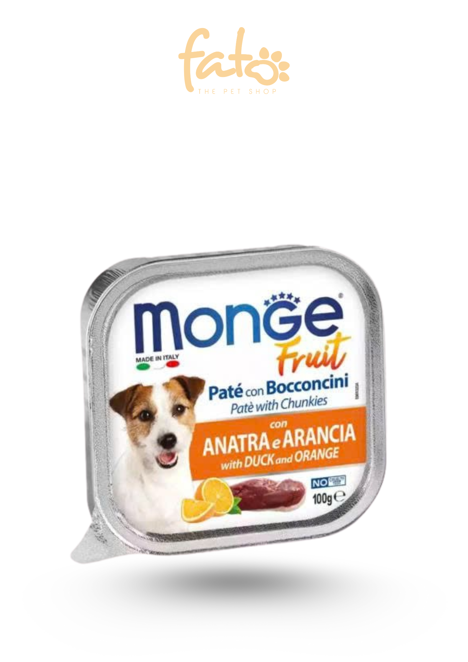 Pate Monge Cho Chó Vị Thịt Vịt Và Cam 100g