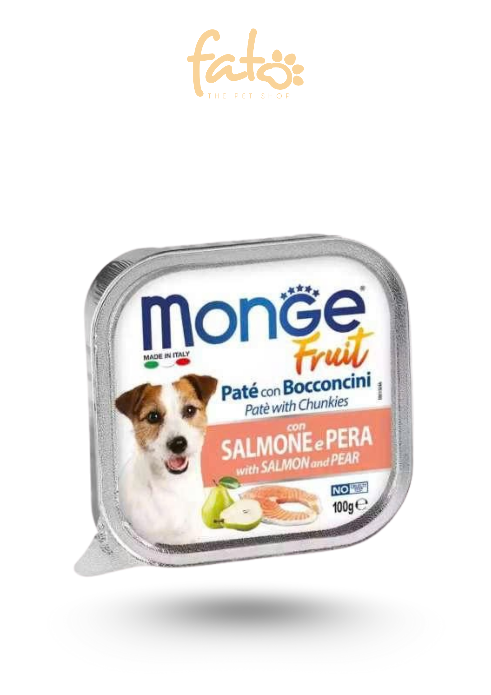 Pate Monge Cho Chó Vị Cá Hồi Và Lê 100g