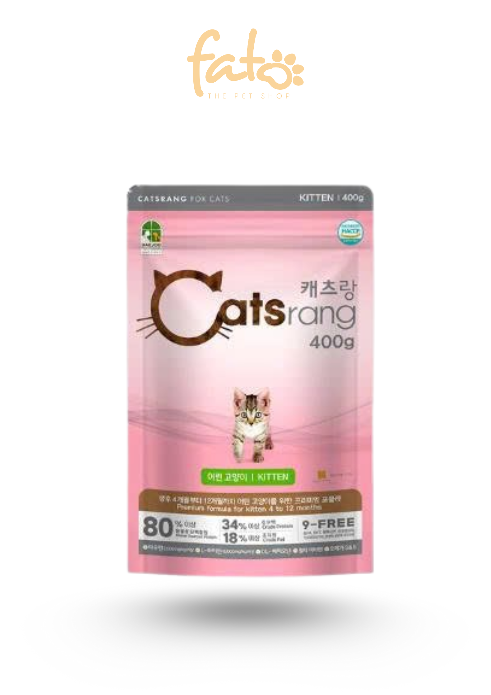 Hạt Catsrang Kitten Cho Mèo Con 400g
