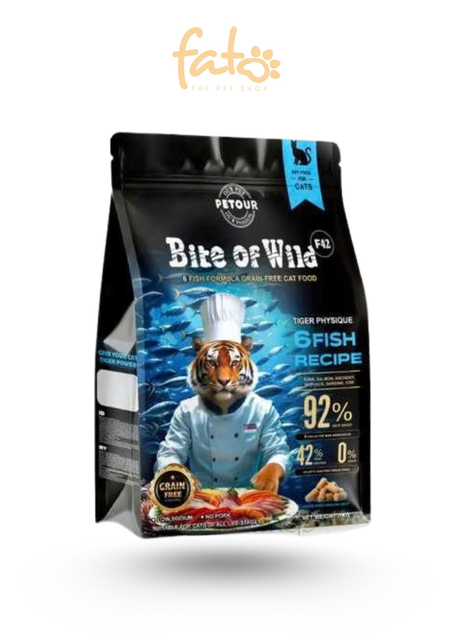 Hạt Bite Of Wild Cho Mèo Vị 6 Loại Cá Túi 1 Kg