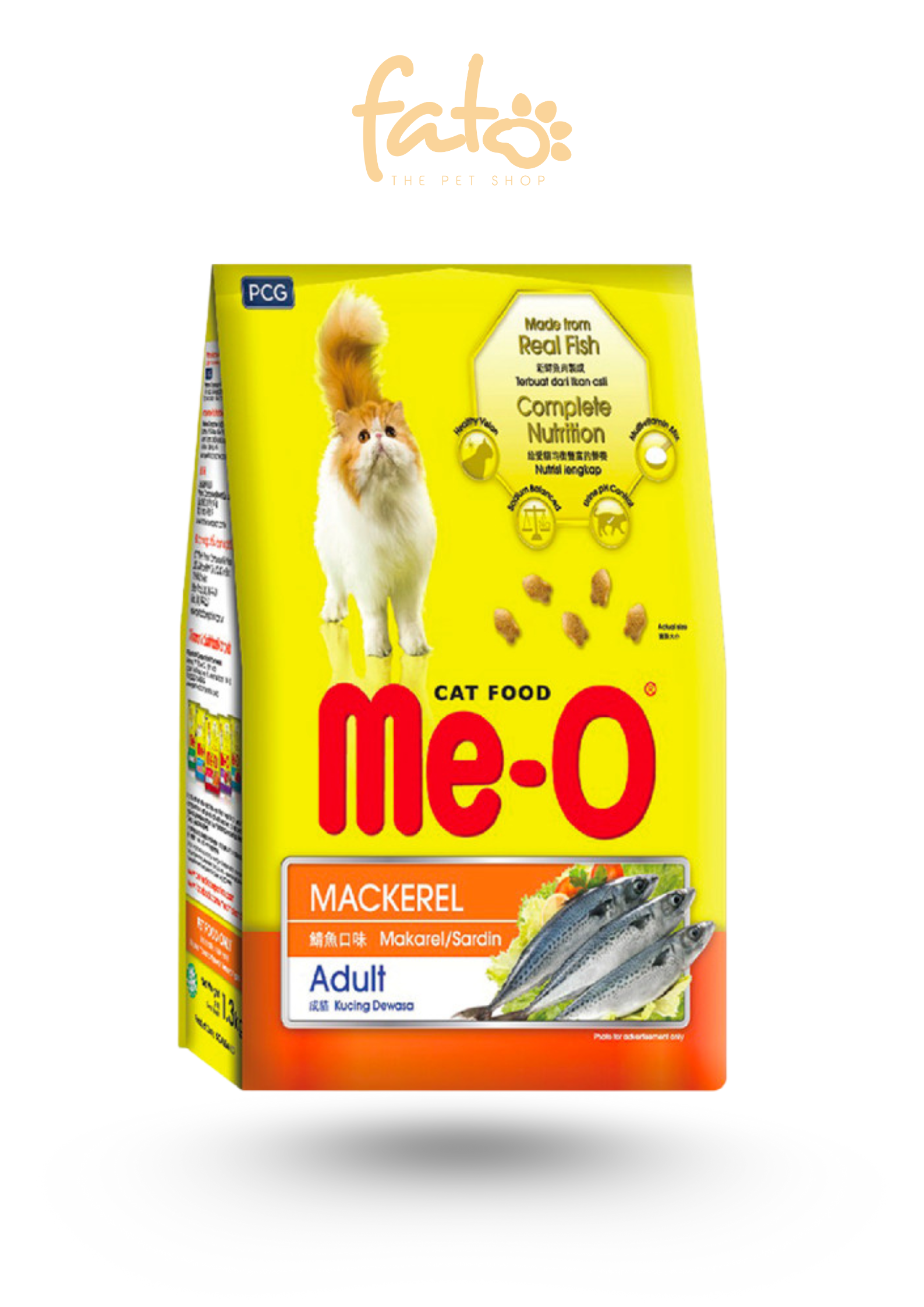 Hạt Me-O Vị Cá Thu Gói 1,2 Kg